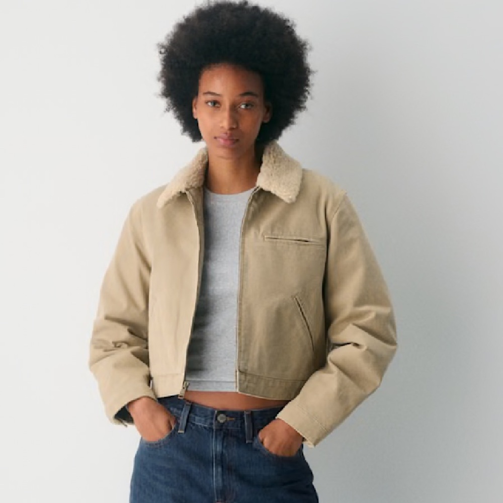 Aritzia Barkley Workwear Jacket vintage tan khaki - Picture 2 of 7